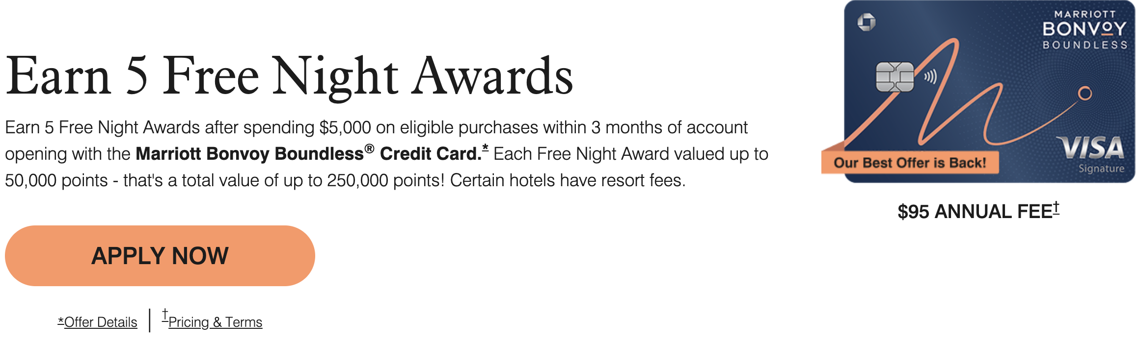 5张50K免房券全新奖励 – Chase Marriott Bonvoy Boundless信用卡 2 5张50K免房券全新奖励 – Chase Marriott Bonvoy Boundless信用卡