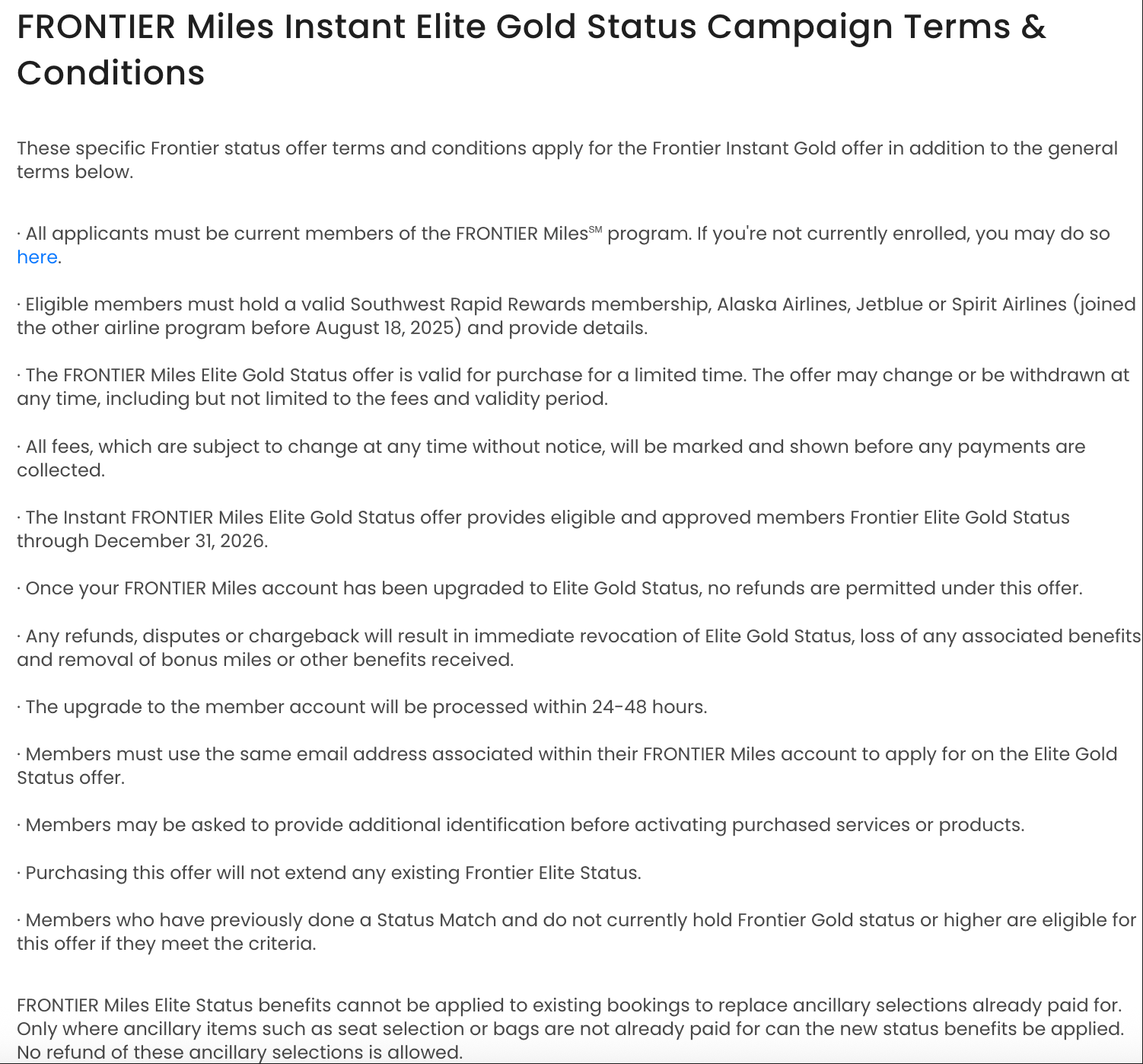69刀直升金卡?Frontier Airlines居然这么大方? 5 69刀直升金卡?Frontier Airlines居然这么大方?