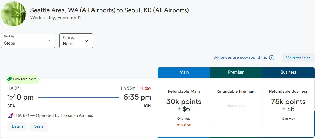 Bug级别降价,立省20K!夏威夷航空西雅图 – 首尔新航线商务舱更多惊喜!更多日期大量放票! 9 Bug级别降价,立省20K!夏威夷航空西雅图 – 首尔新航线商务舱更多惊喜!更多日期大量放票!
