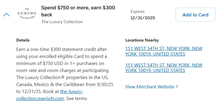 6折入住万豪6大顶级品牌神Amex Offer,还能叠加免费早餐、消费额度、房间升级等VIP福利 4 6折入住万豪6大顶级品牌神Amex Offer,还能叠加免费早餐、消费额度、房间升级等VIP福利