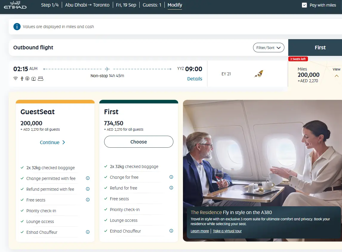 仅限1天,空中公寓低至70K点数可体验!房租神卡Bilt转Etihad最高100%额外加赠 3 仅限1天,空中公寓低至70K点数可体验!房租神卡Bilt转Etihad最高100%额外加赠