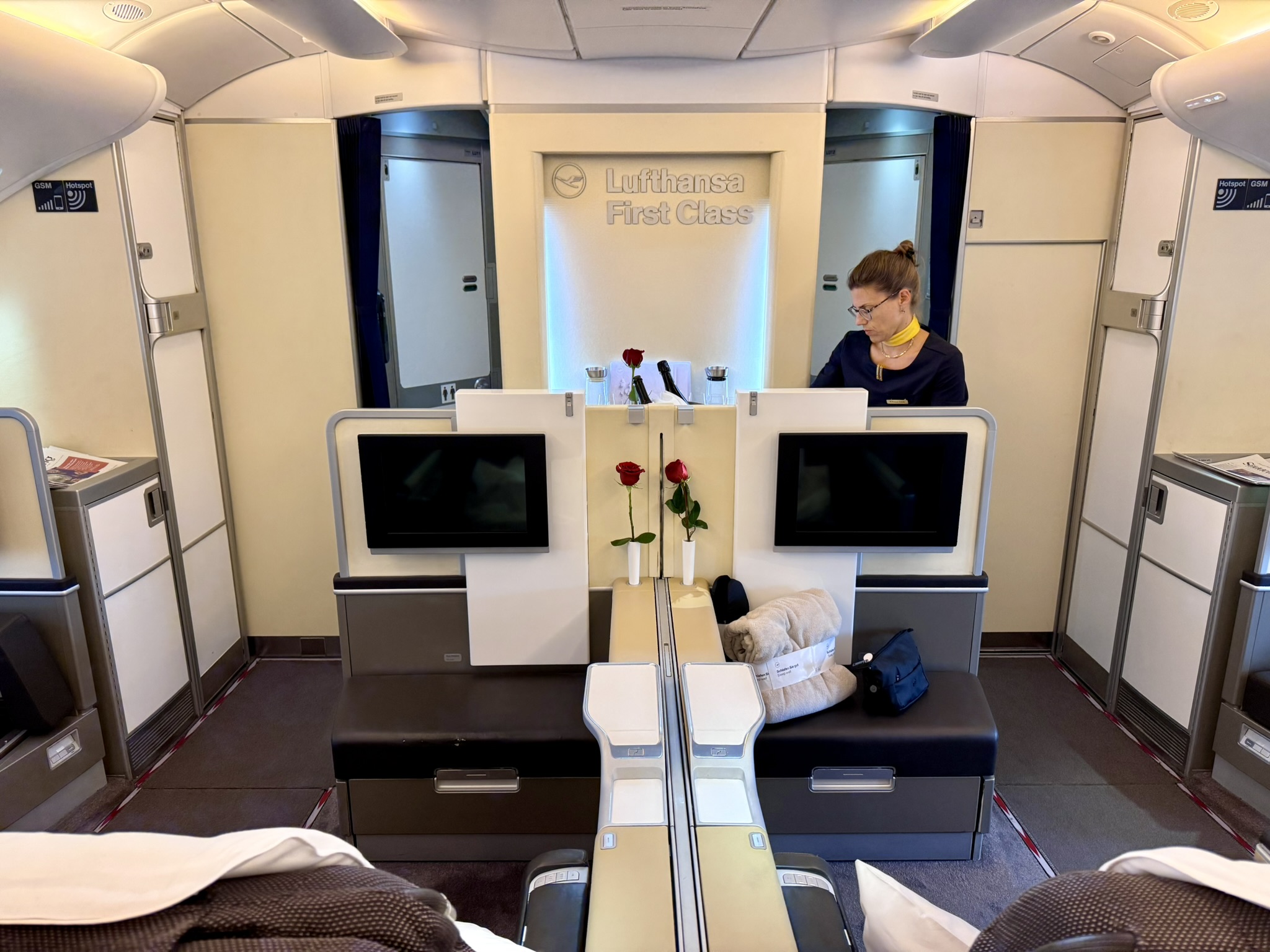 A380头等舱的独特快乐,临期说走就走 - 汉莎A380-800(纽约JFK - 慕尼黑)头等舱体验 9 A380头等舱的独特快乐,临期说走就走 - 汉莎A380-800(纽约JFK - 慕尼黑)头等舱体验