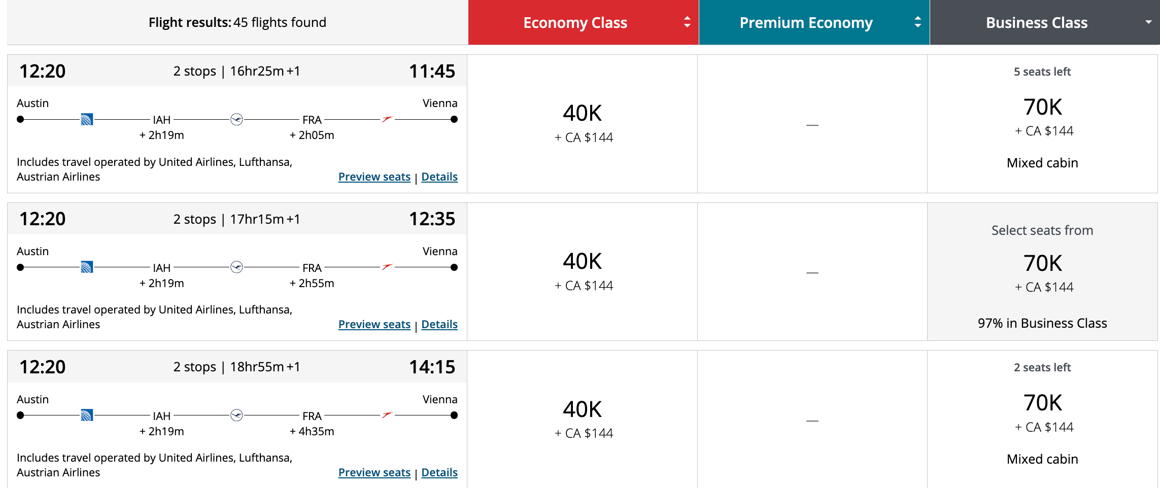 汉莎跨洋商务舱大放票，美东&美西全都有，大量班次9+票，新舱也能兑换！