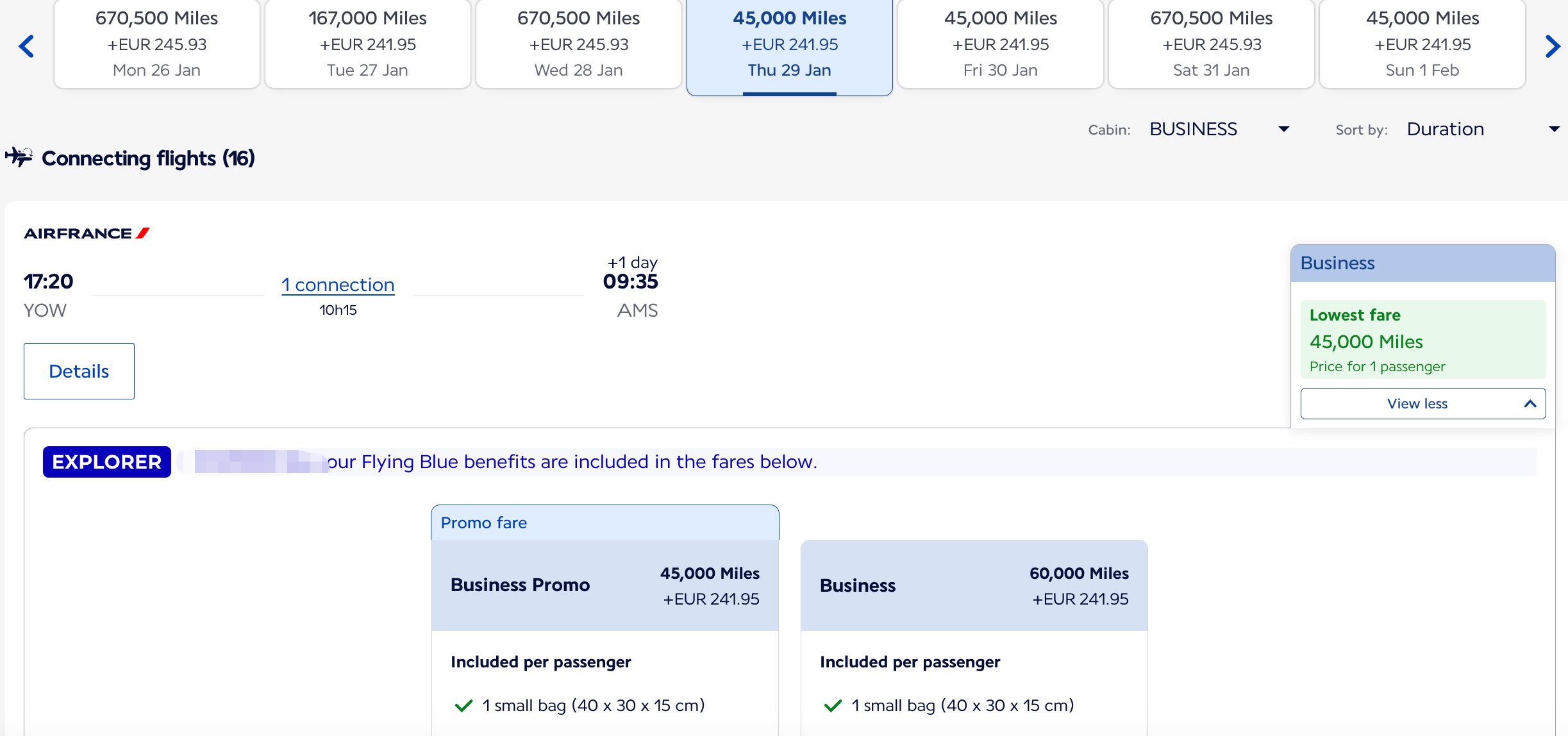 45K点数跨洋商务舱!法航荷航2025年11月Promo Rewards促销,多航点限时促销罕见登场 9 45K点数跨洋商务舱!法航荷航2025年11月Promo Rewards促销,多航点限时促销罕见登场