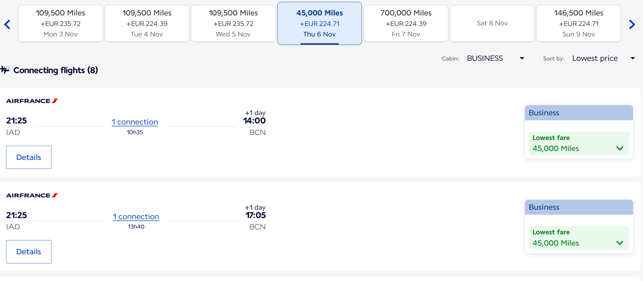 45K点数跨洋商务舱!法航荷航2025年11月Promo Rewards促销,多航点限时促销罕见登场 10 45K点数跨洋商务舱!法航荷航2025年11月Promo Rewards促销,多航点限时促销罕见登场