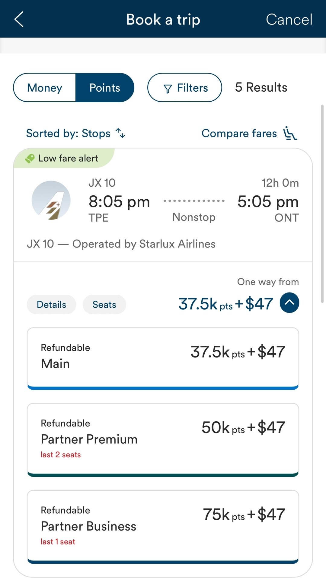 旺季无Blackout!星宇航空再次突发大放票,75K点数锁定中美商务舱,退改几乎免费! 11 旺季无Blackout!星宇航空再次突发大放票,75K点数锁定中美商务舱,退改几乎免费!