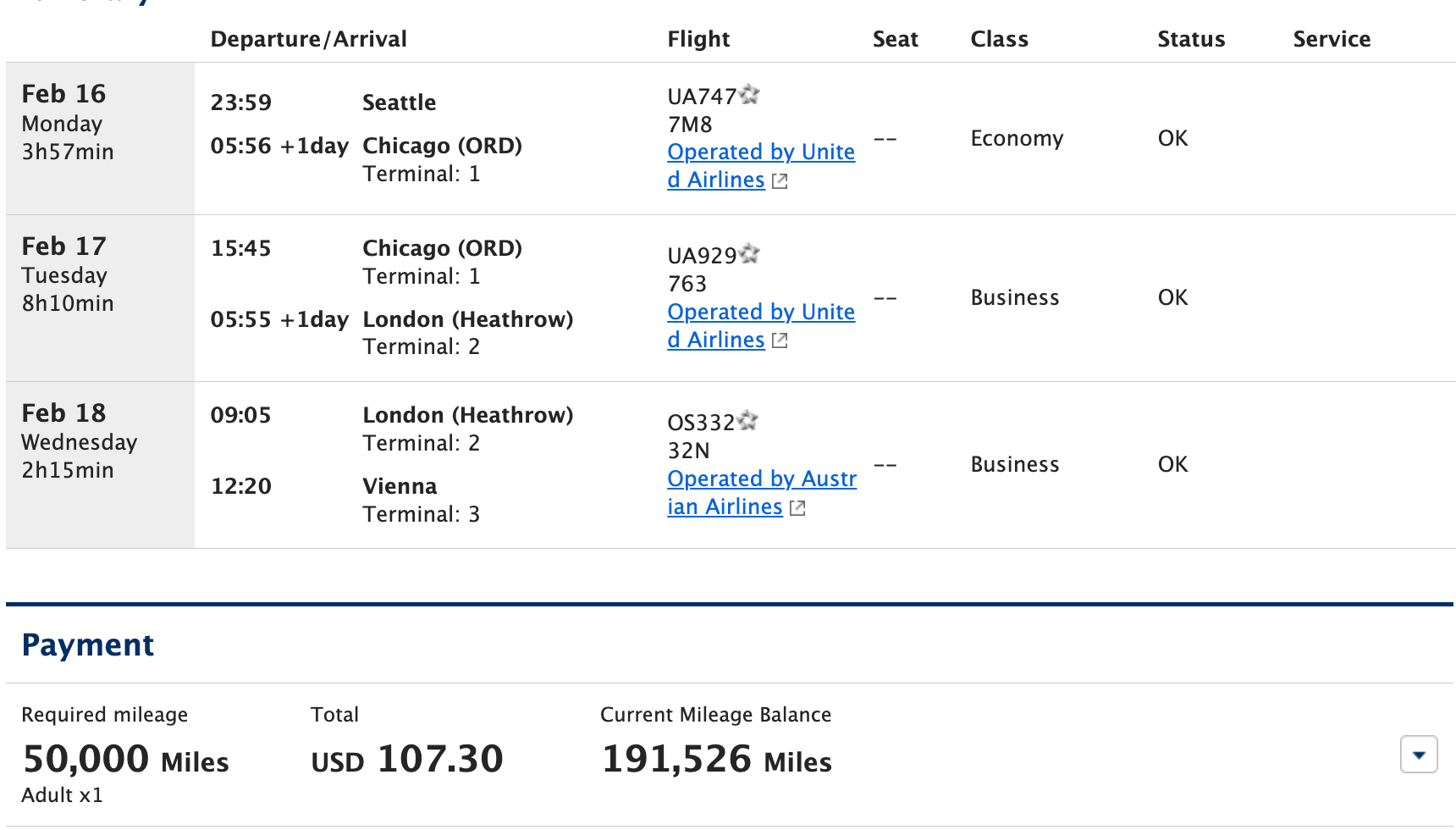 新一代铁公鸡美联航久违放出不少跨洋商务舱里程票,最低50K点数即可拿下 6 新一代铁公鸡美联航久违放出不少跨洋商务舱里程票,最低50K点数即可拿下