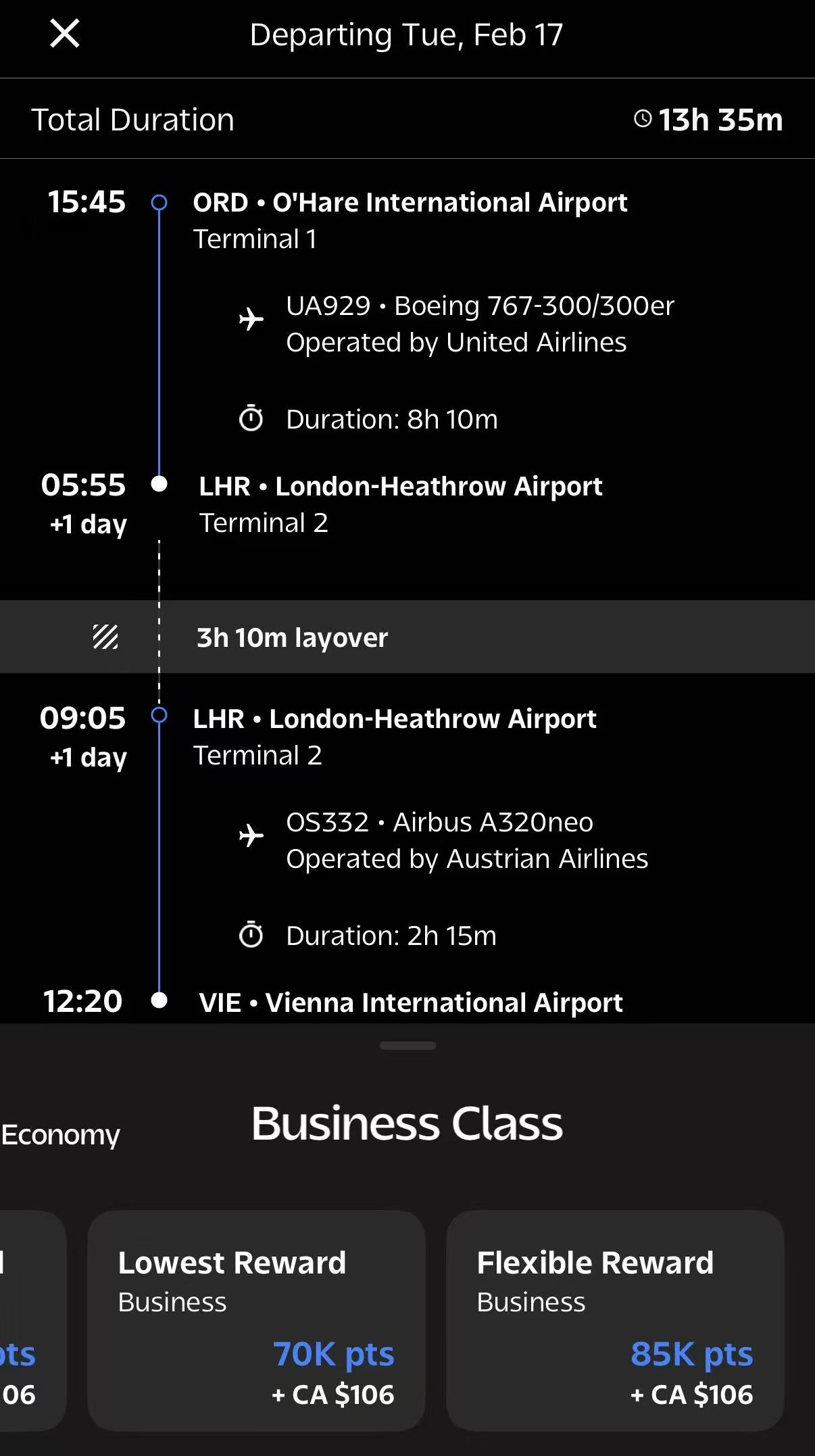 新一代铁公鸡美联航久违放出不少跨洋商务舱里程票,最低50K点数即可拿下 9 新一代铁公鸡美联航久违放出不少跨洋商务舱里程票,最低50K点数即可拿下