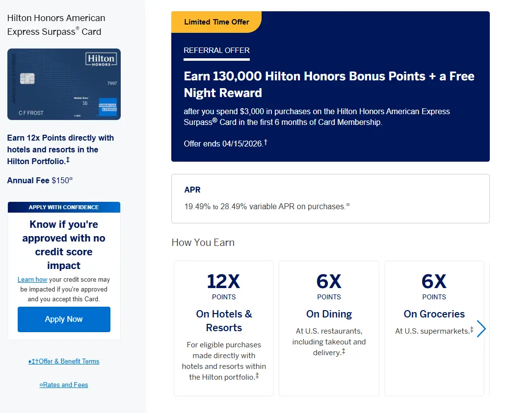 无年费卡最强开卡奖励回归,直接送希尔顿无限制免房券,零成本入住顶奢酒店最佳机会! 2 无年费卡最强开卡奖励回归,直接送希尔顿无限制免房券,零成本入住顶奢酒店最佳机会!