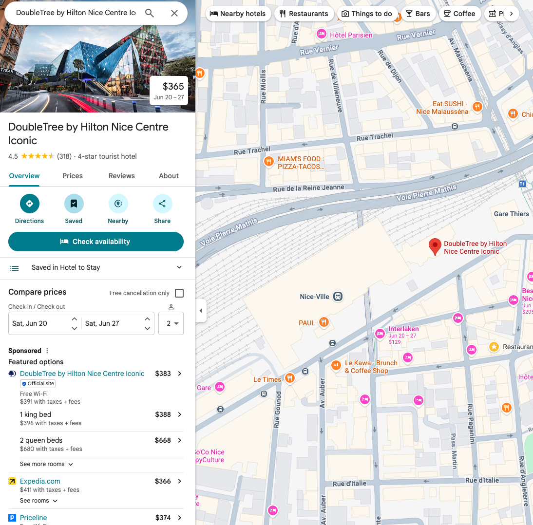 新 + 位置好，但仅此而已 - DoubleTree by Hilton Nice Centre Iconic入住体验