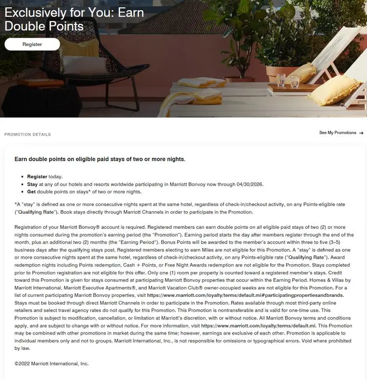 双倍房晚时代正式终结？万豪2026年Q1促销终于换玩法了